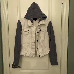 Hooded jean jacket